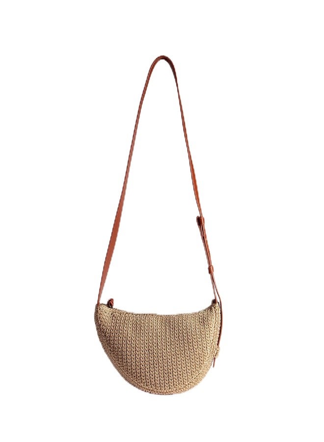 Eiyye Crossbody Bag for Women Hobo Shoulder Purse Boho Woven with Adjustable Strap Casual Summer Travel Beach Bag - Image 1